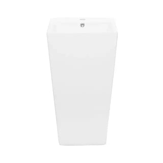 Lavamanos a piso Rectangular Blanco Nero B131 - Kalber