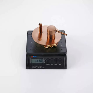 Regadera a muro 25cm Sahara 25RG Combo monomando y regadera mano Rose Gold