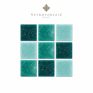 Mosaico Veneciano Vetro Venezia  2 x 2 para alberca Mezcla Maretto - Kalber