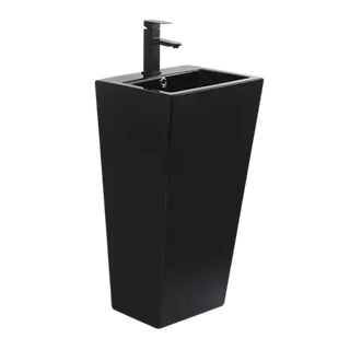 Lavamanos a piso Rectangular negro NeroB131 - Kalber