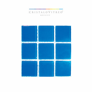 Mosaico Color azul intenso VC460 - Cristalo Vitreo - Kalber