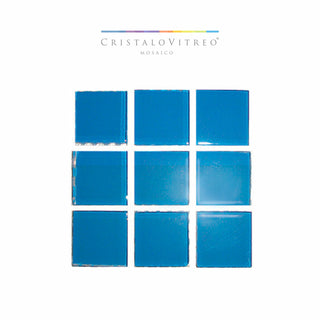 Mosaico Color azul Cobalto claro VC743 - Cristalo Vitreo - Kalber