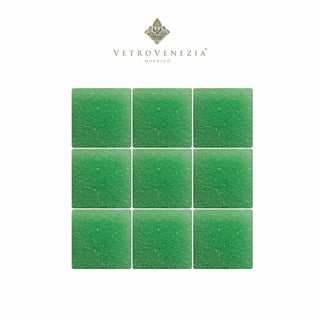 Mosaico "A025" 2x2 cm - Vetro Venezia Verde - Kalber