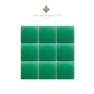 Mosaico "F053" 2x2 cm - Vetro Venezia Verde - Kalber