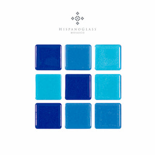 Mosaico Liso Mezcla Tenerife - Hispano Glass 2.5 x 2.5 - Kalber