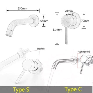 Monomando para lavabo o tina Kand
