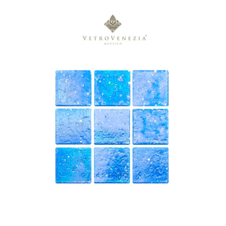 Línea Brillare B011-B, 2x2 cms- Mosaico para Albercas - Kalber