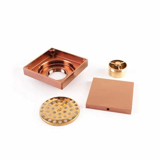 Coladera Laton Rose Gold 10 x 10 Kand - Kalber